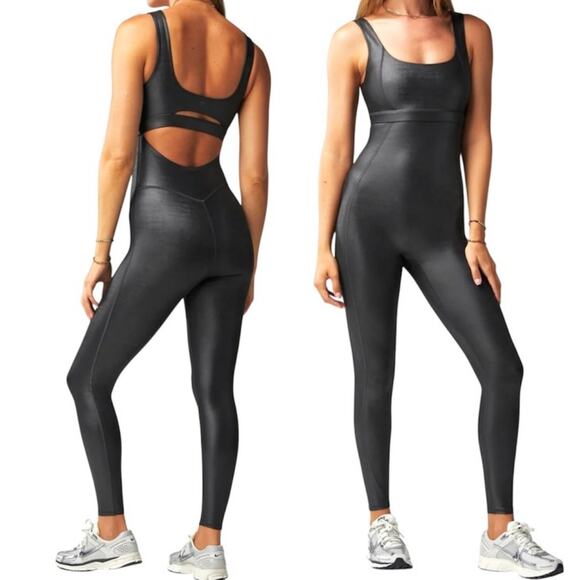 Fabletics medium Motion365+ Shine Jumpsuit onesie active UPF P 2802 - Picture 1 of 12